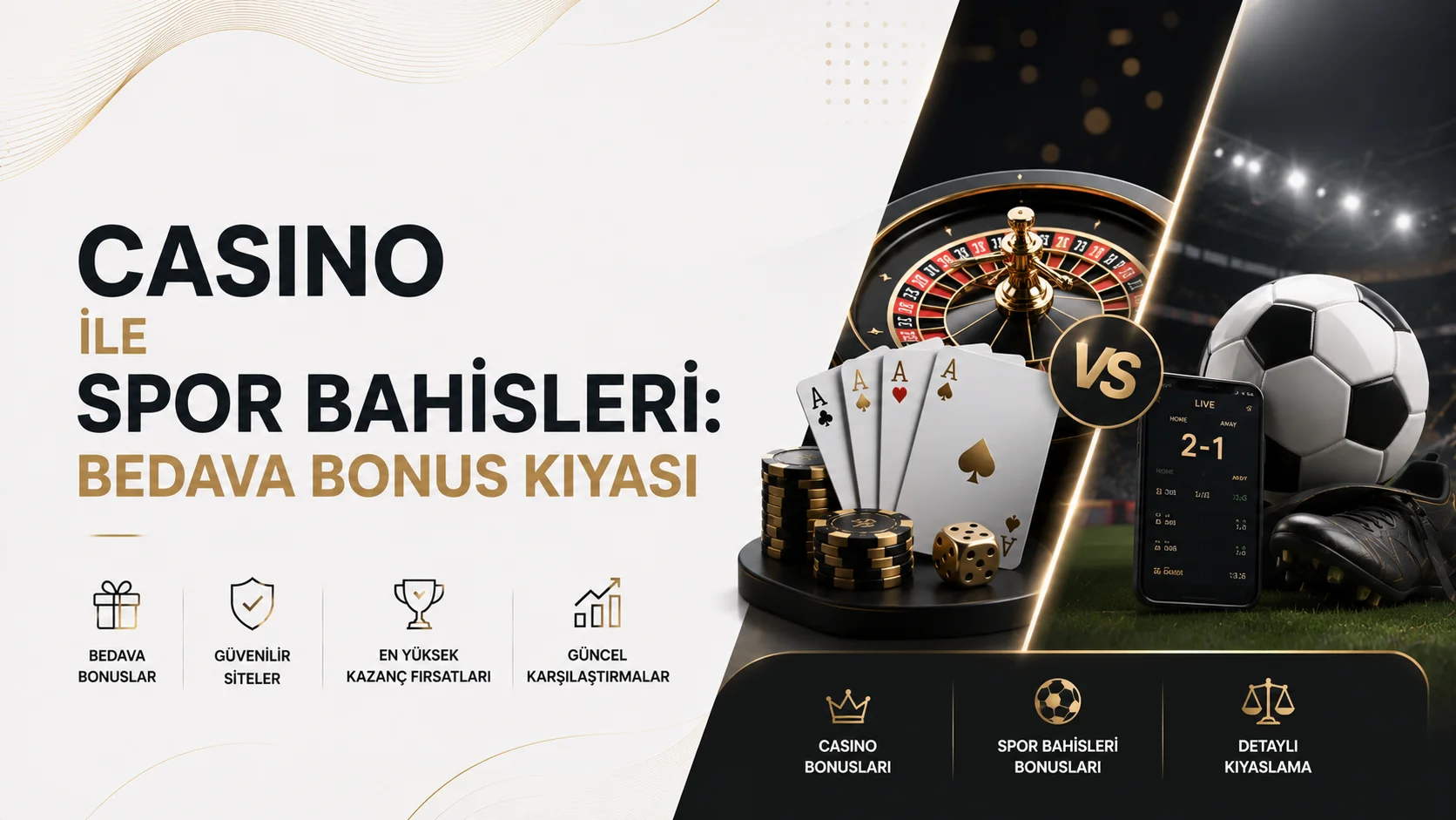 Casino ile Spor Bahisleri: Bedava Bonus Kıyası