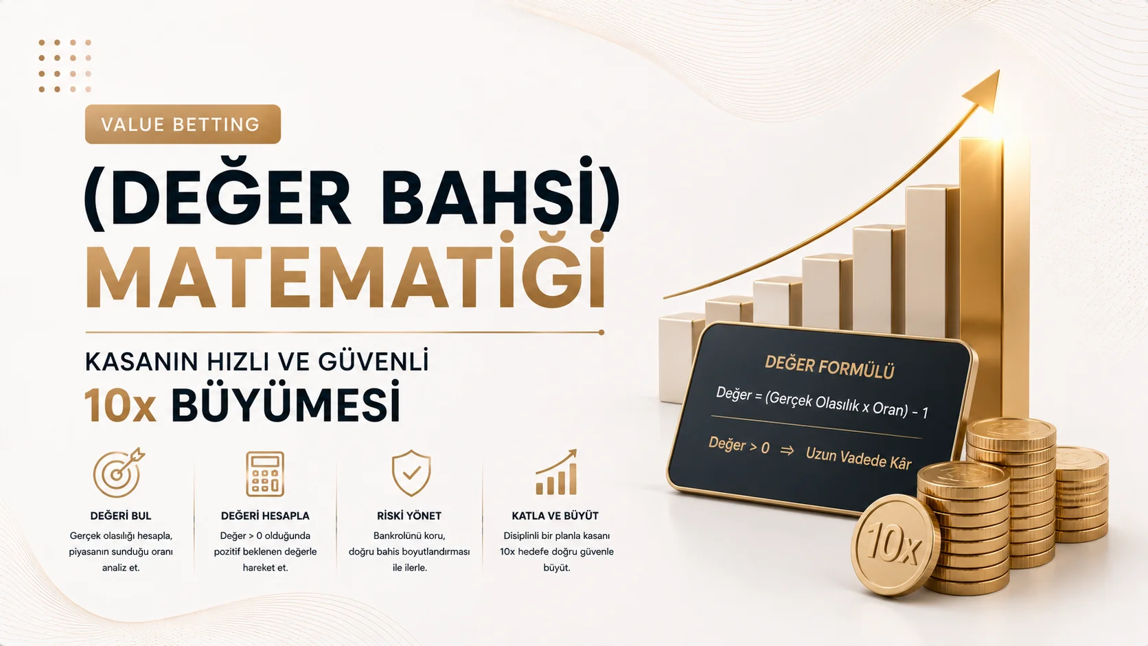 Value Betting (Değer Bahsi) Matematiği: Kasanın Hızlı ve Güvenli 10x Büyümesi
